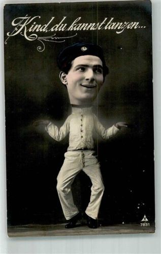 1912 Kind du kannst tanzen - Soldat Photochemie 7831