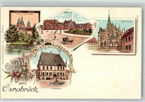 Osnabrück Rathaus Dom Bahnhof Marienkirche
