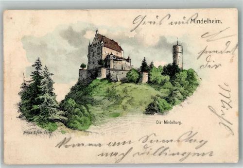 Mindelheim 1903 sign. Felle Burg