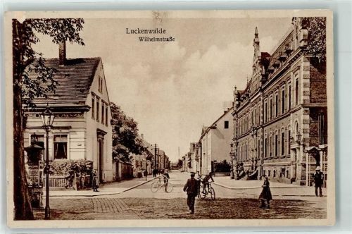 Luckenwalde Wilhelmstraße Fahrrad Litfaßsäule