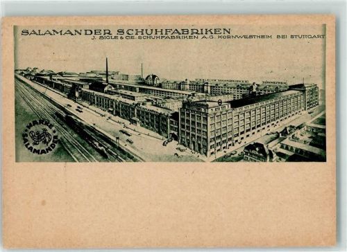 Kornwestheim Salamander Schuhfabriken Schornstein
