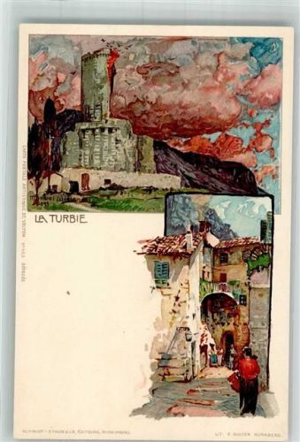 La Turbie sign. Wieland, M. Gasse Burgturm