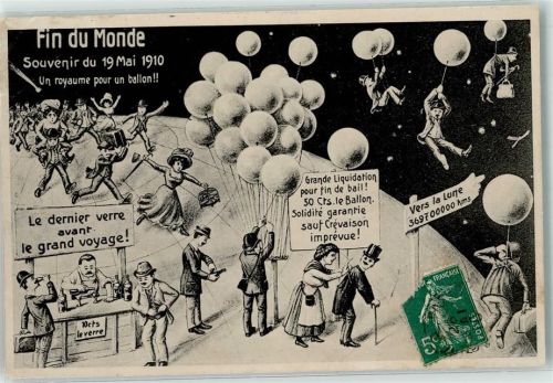 1910 Fin du Monde Ballon AK
