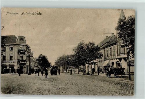 Northeim 1918 Bahnhofstraße Litfaßsäule Northeimer Hof