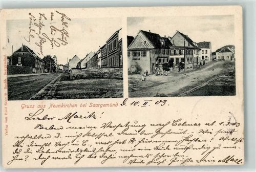 57200 Neunkirch-les-Sarreguemines 1903 - bei Saargemünd