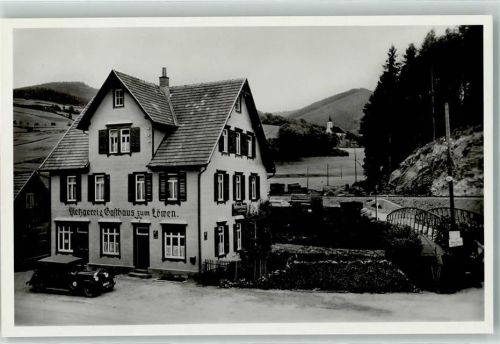 Schwarzenberg Gasthaus-Metzgerei zum Löwen Oldtimer Emailleschilder