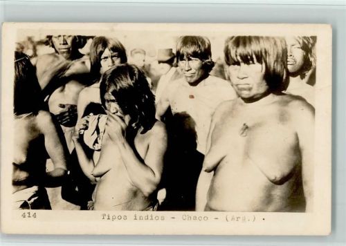 Tipos indios - chaco - Volkstypen , gute erhaltung AK