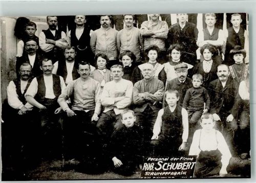 Limbach-Oberfrohna Personal der Firma Rob. Schubert Strumpffabrik Ort handschriftlich