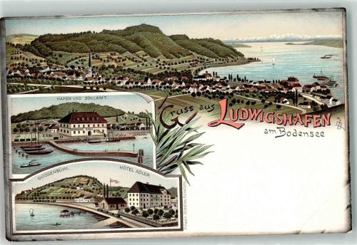 Ludwigshafen Bodensee Hafen Zollamt Hotel Adler Guggenbühl