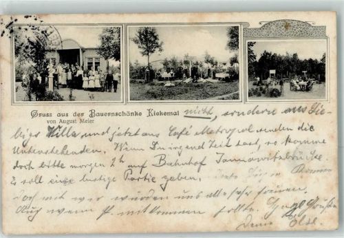 Berlin Mitte 1907 Gasthaus Bauernschenke Kiekmal