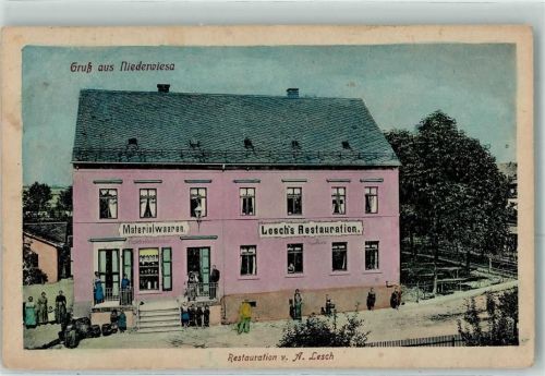 Niederwiesa Gasthaus A. Lesch Materialwaren