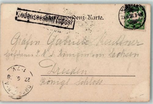 Kastenstempel: Bodenseeschiffspost Konstanz 26.6.98 Bodenseeschiffspoststempel