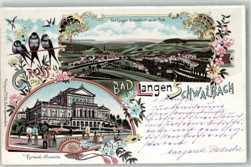Bad Schwalbach 1897 Kursaal Schwalben