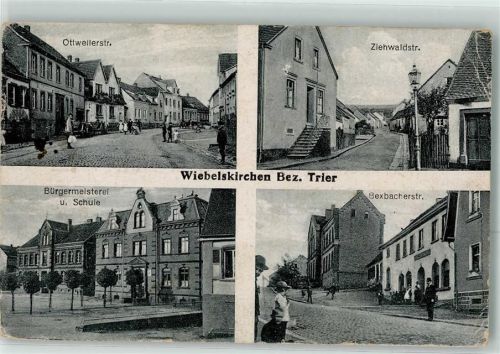 Wiebelskirchen 1918 Ottweilerstraße Ziehwaldstraße Bexbachstraße Bürgermeisterei Schule