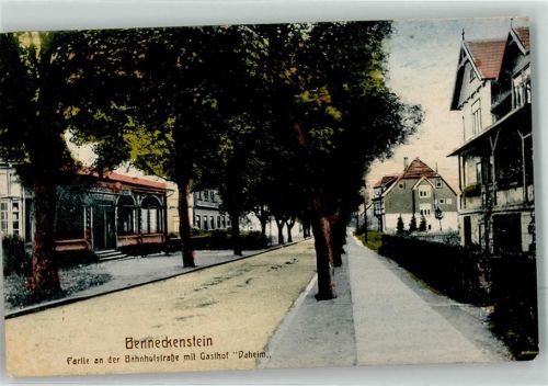 Benneckenstein 1919 Bahnhofstraße Gasthaus Daheim