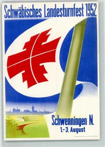 Schwenningen Schwäbisches Landesturnfest 01. - 03. August 1952
