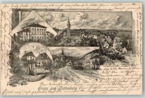 Rottenburg 1903 Vorläufer Kirche St. Georg Dorfstraße