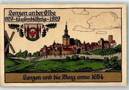 Lenzen Lenzen und die Burg anno 1654