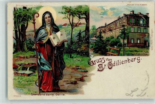 Obernai 1901 Standbild der hl. Odilia Wallfahrtskirche Nr 16529