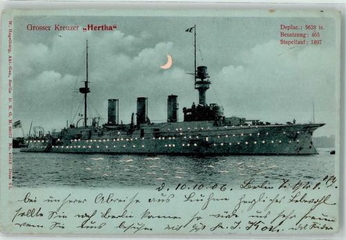 1906 Großer Kreuzer Hertha Nr 45918