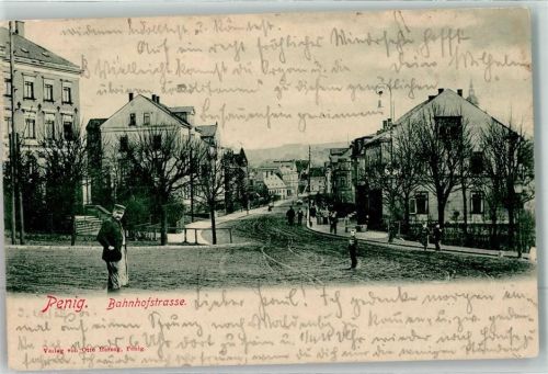 Penig 1901 Bahnhofstraße
