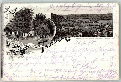 Tautenburg 1895 Vorläufer Gartenwirtschaft