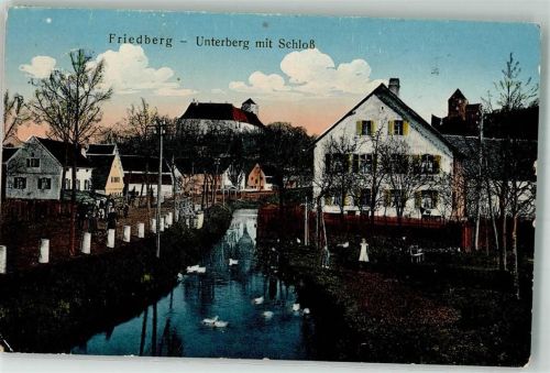 Friedberg 1915 Unterberg mit Schloss Enten