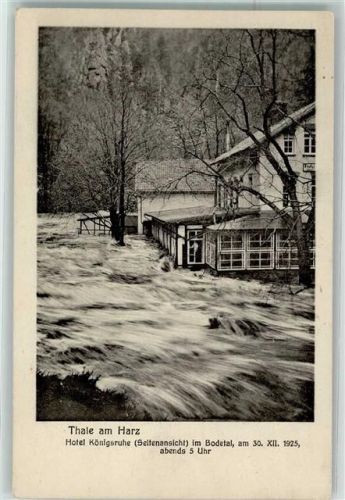 Thale Hochwasserkatastrophe im Bodetal 30.12.1925
