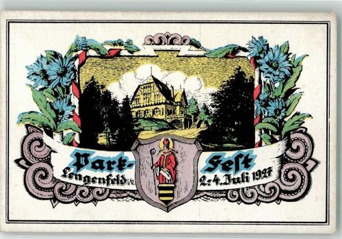 Lengenfeld 1927 Parkfest 1927 Wappen Bischof