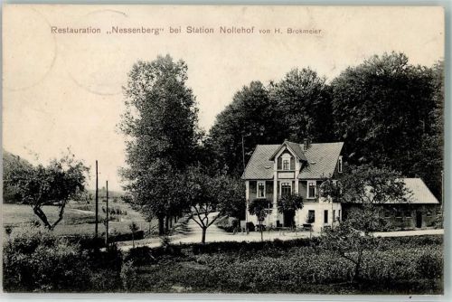 Schieder 1908 Gasthaus Nessenberg Station Noltehof