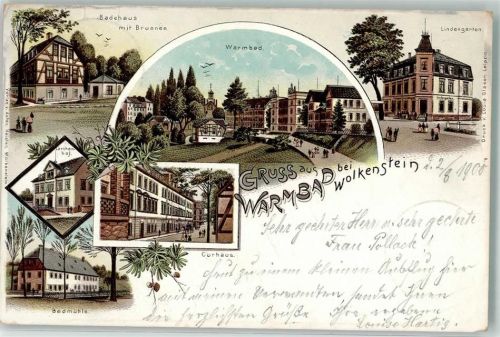 Wolkenstein 1900 Badmühle Kurhaus Hotel Lärchenhof Gasthaus Lindengarten