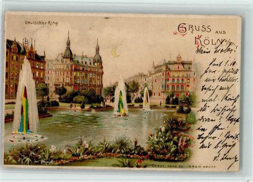 Köln Neustadt-Nord 104 1902 36907 Dess 22 - Gruss aus - Deutscher Ring