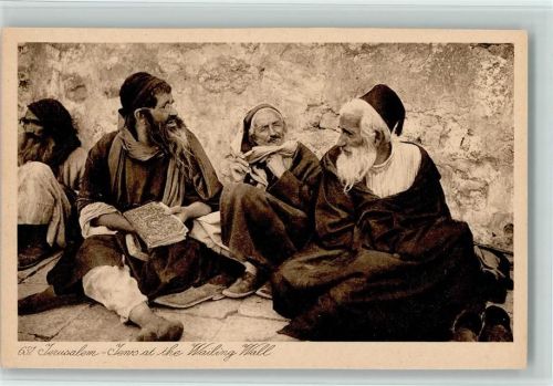 Jews at the Wailing Wall - Jerusalem - Verlag Lehnert & Landrock Nr. 631