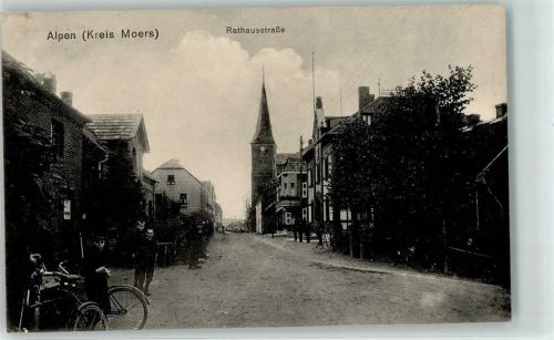 Alpen 1915 Rathausstraße Fahrräder