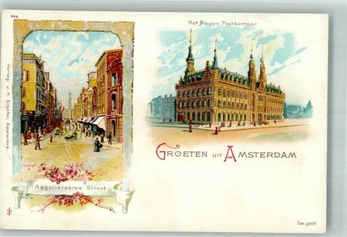 Amsterdam Postamt Reuguliersbree Straat