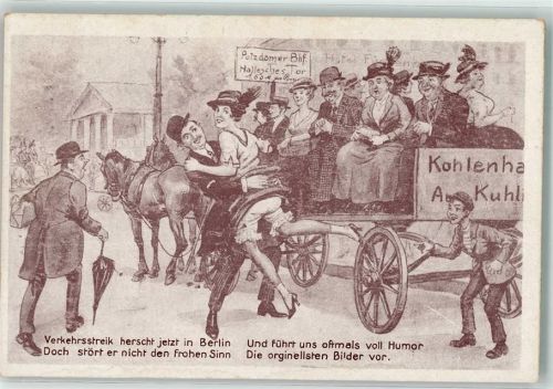 Berlin, unsortiert Berliner Verkehrsstreik Transport-LKW Reim Humor