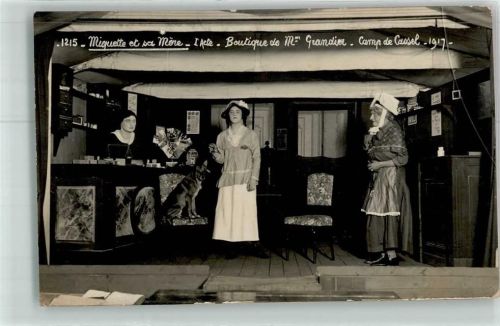 Kassel Miquette et sa More 1. Akt Boutique de Mm. Grandier Camp de Cassel 1917 Hund Nr 1215