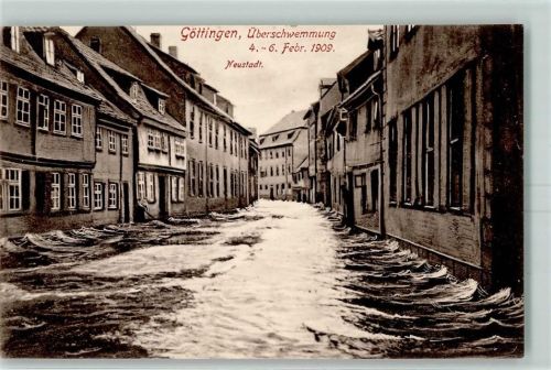 Göttingen 1909 Überschwemmung Neustadt