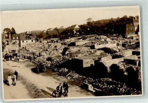 Öschelbronn Zerstörte Wohnhäuser Brandkatastrophe 1933