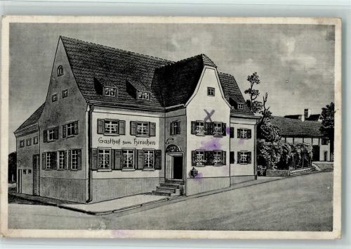 Horn Gasthof zum Hirschen Landpoststempel