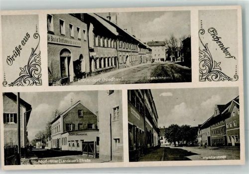 Eichendorf WK II Marktbrunnen Landauer-Straße Schreibwaren--Handlung