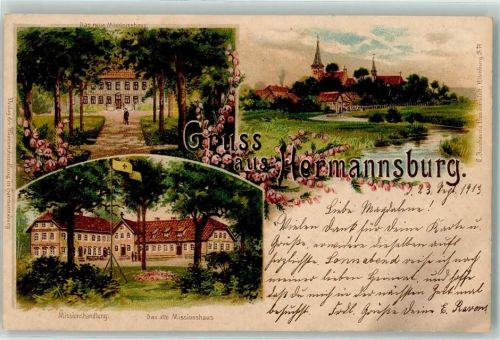 Hermannsburg 1913 Missionshandlung Altes Missionshaus Neues Missionshaus