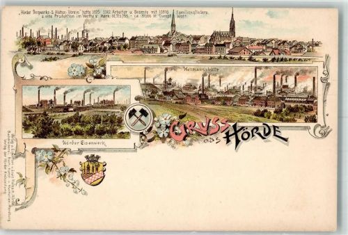 Hordel Hörder Eisenwerk Stadtwappen Hermannshütte Bergmann-Wappen