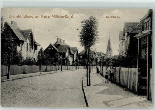 Brunsbüttelkoog Kautstraße Foto AK