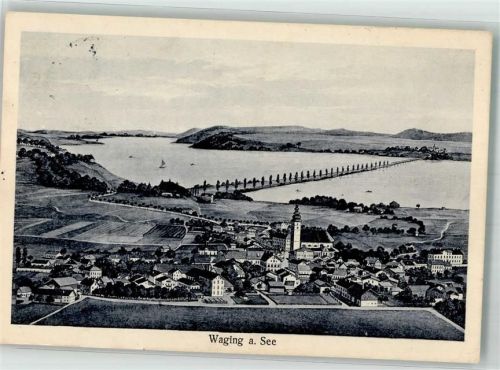Waging 1923 Waginger See Brücke Inflationsporto 100 Millionen Mark