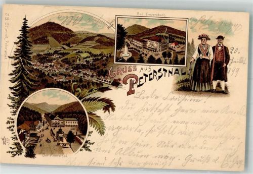 Bad Peterstal 1899 Peterstaler Tracht Bad Freyersbach