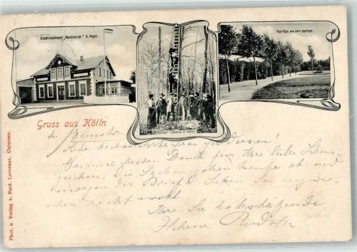 Elmshorn 1903 Gasthaus Waldesruh Reiher Kolonie in Kölln