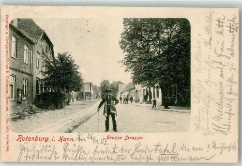 Rotenburg 1903 Große Straße
