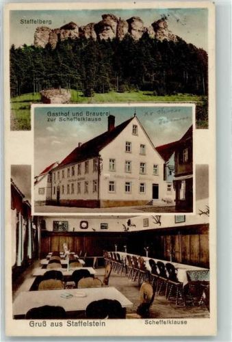Staffelstein Gasthaus und Brauerei zur Scheffelklause Staffelberg