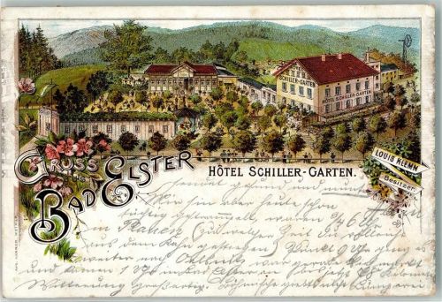 Bad Elster 1903 Hotel Schiller-Garten Garten